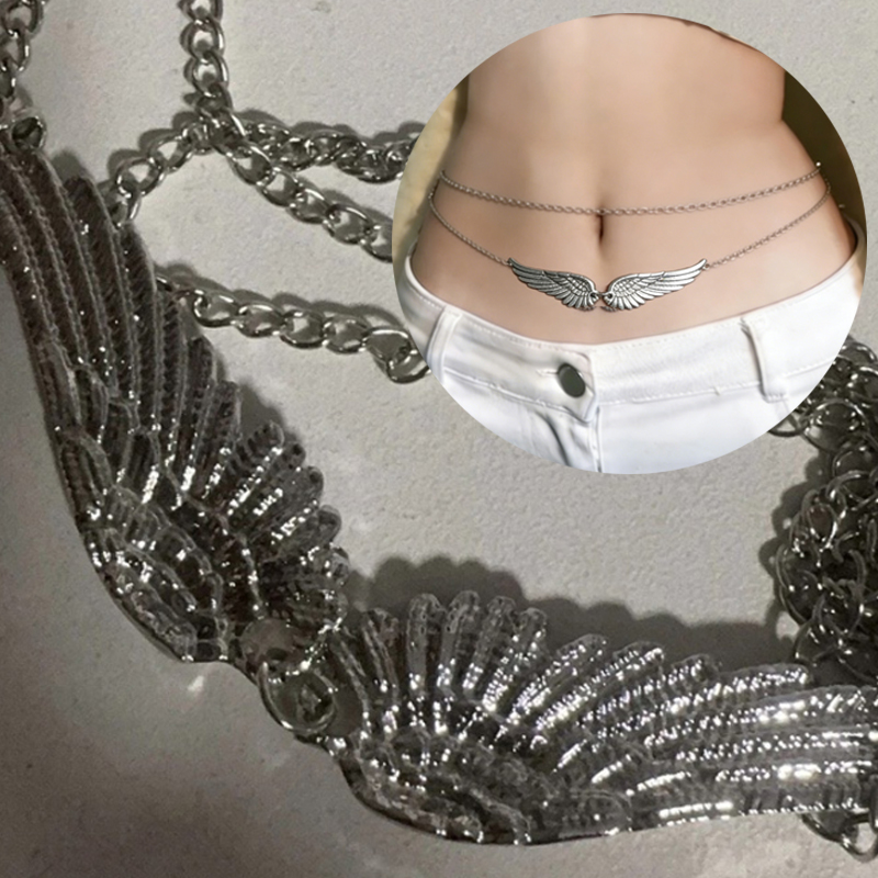 Body Jewelry - Double Layer Wings Angel Waist Chain