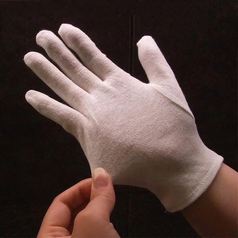 6Pairs White Cotton Work Glove - огляд і ціна Body Jewelry Websites