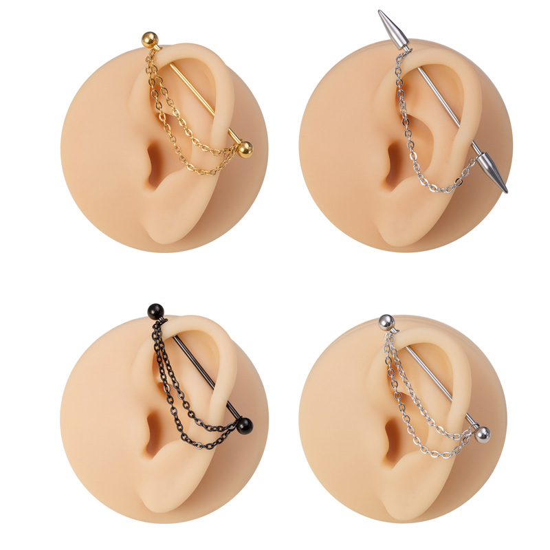 1pc Industrial Piercing Barbel - огляд і ціна Body Jewelry Industrial