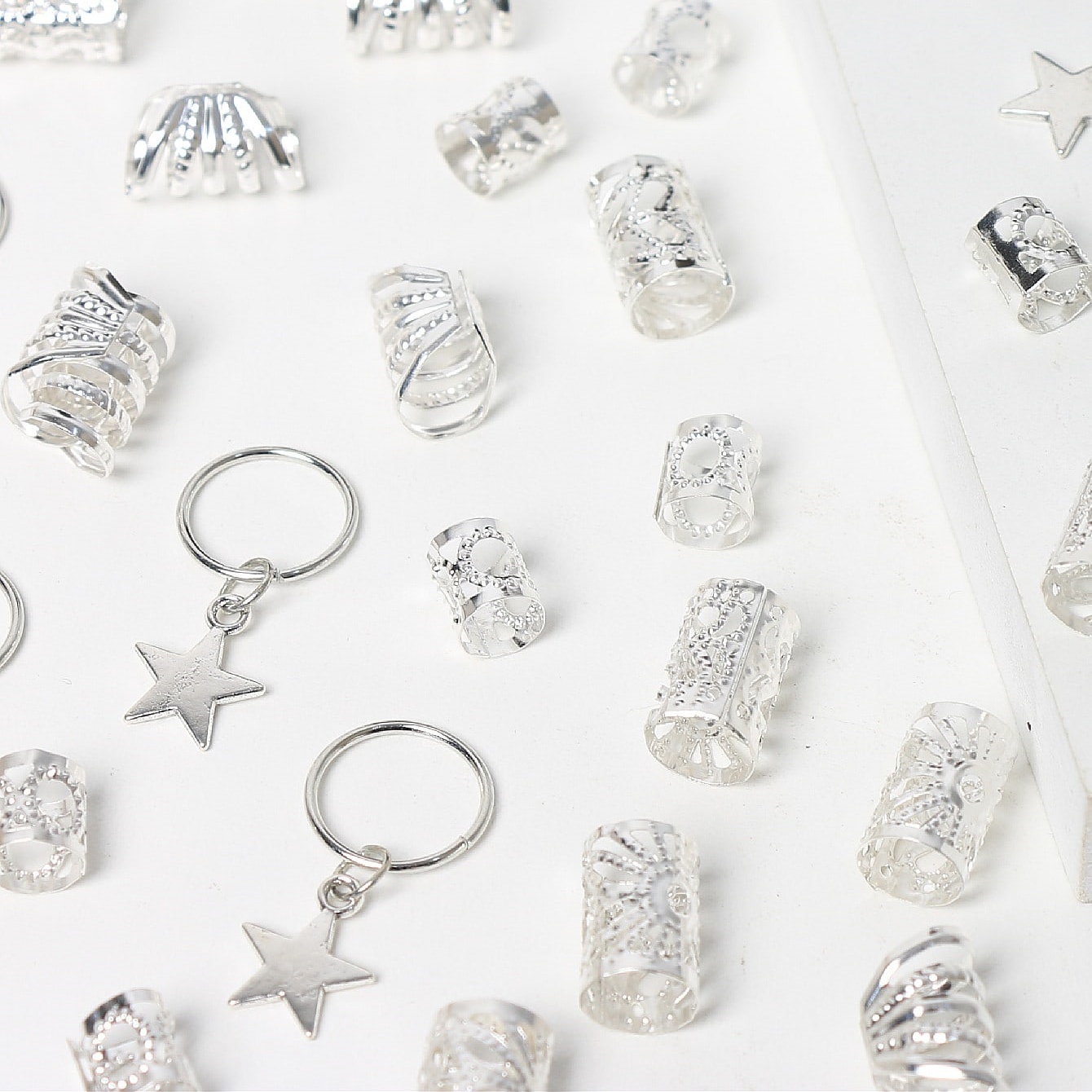 35pcs/set Silver Five-pointed  - огляд і ціна Body Jewelry Websites
