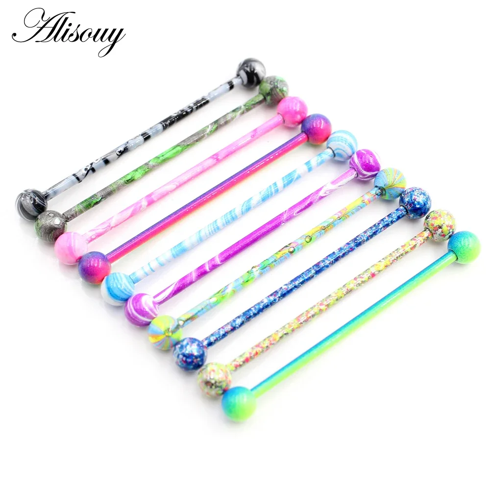 Alisouy 2PC Long Straight Stai - огляд і ціна Body Jewelry Industrial