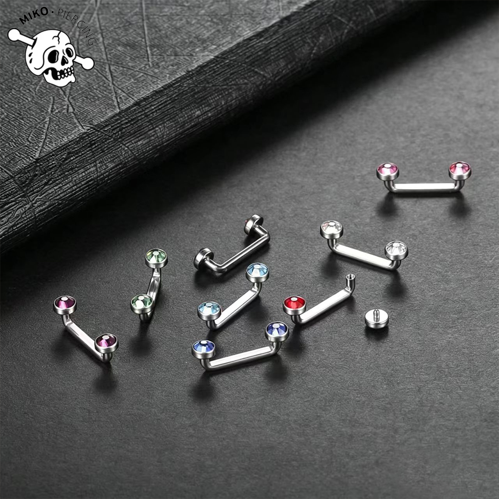 ASTM F136 Titanium CZ Micro De - огляд і ціна Body Jewelry Internally Threaded