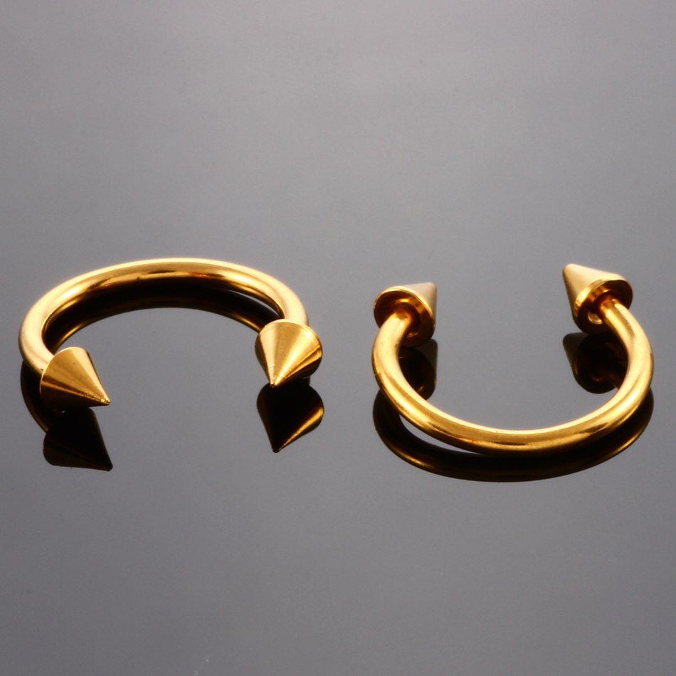 1PC G23 Titanium Circular Pier - огляд і ціна Body Jewelry Internally Threaded