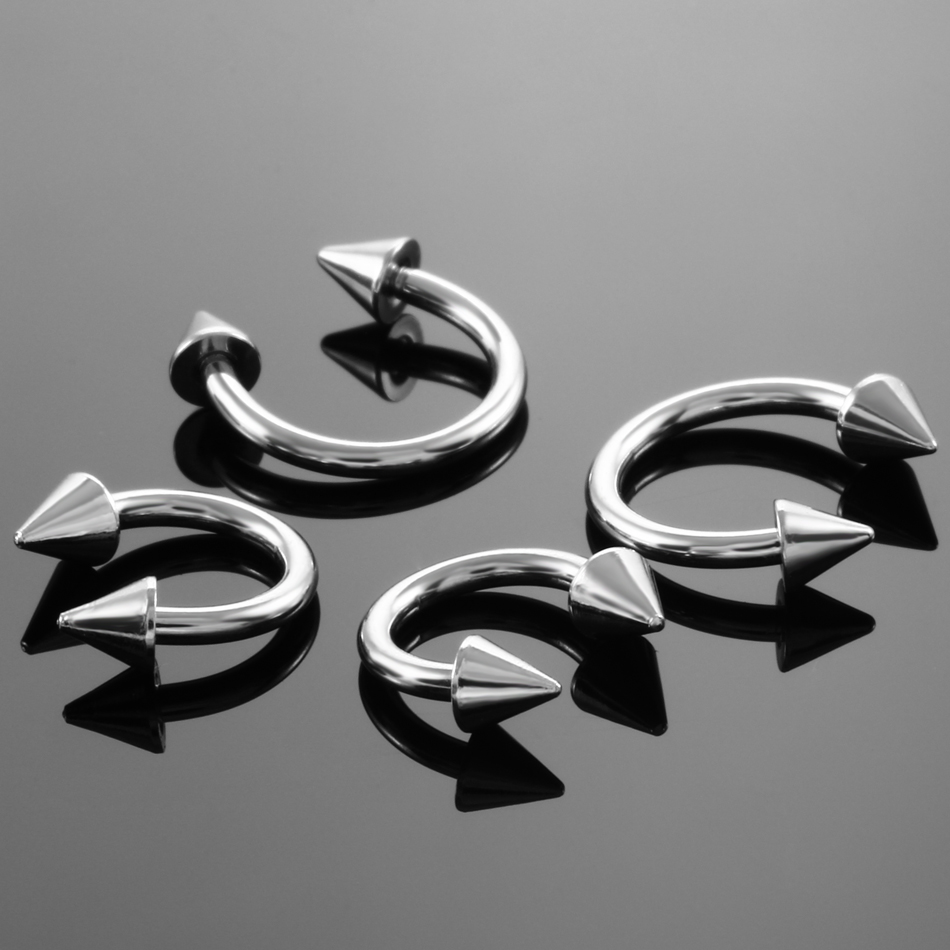 1PC G23 Titanium Circular Pier - огляд і ціна Body Jewelry Internally Threaded