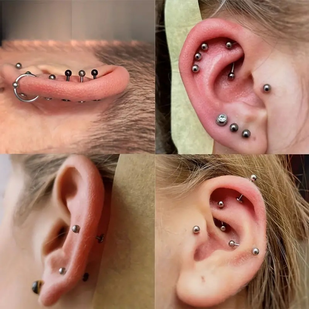 10pcs G23 Titanium Internally  - огляд і ціна Body Jewelry Internally Threaded