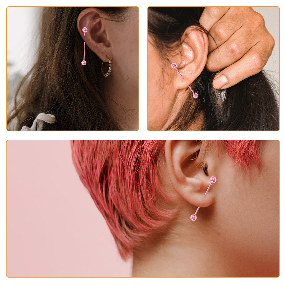 2Pcs Ear Cartilage Needle Stai - огляд і ціна Industrial Barbell Long