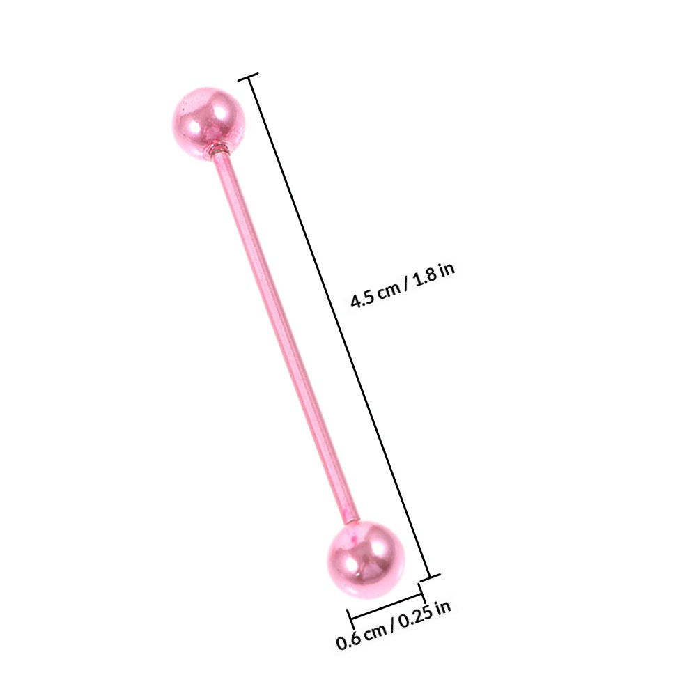 2Pcs Ear Cartilage Needle Stai - огляд і ціна Industrial Barbell Long