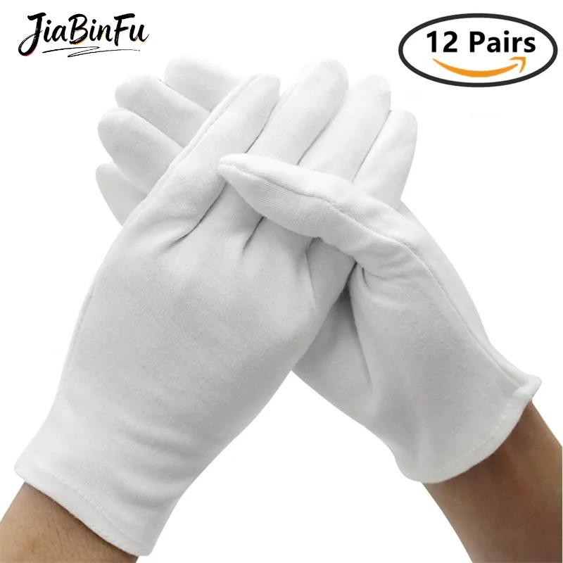 12/6 Pairs Cotton Work Gloves  - огляд і ціна Body Jewelry Websites