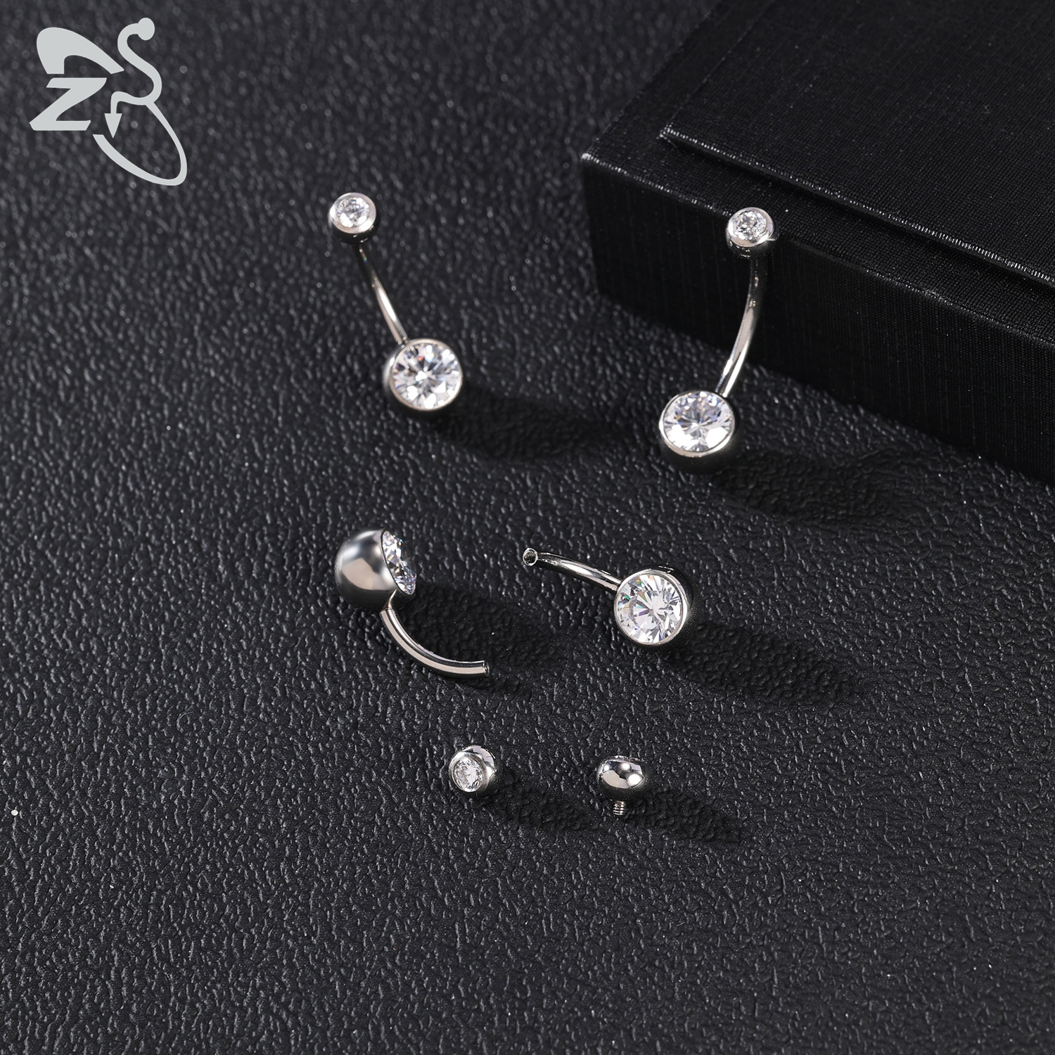 ZS 1PC 14G G23 Titanium Belly  - огляд і ціна Body Jewelry Internally Threaded
