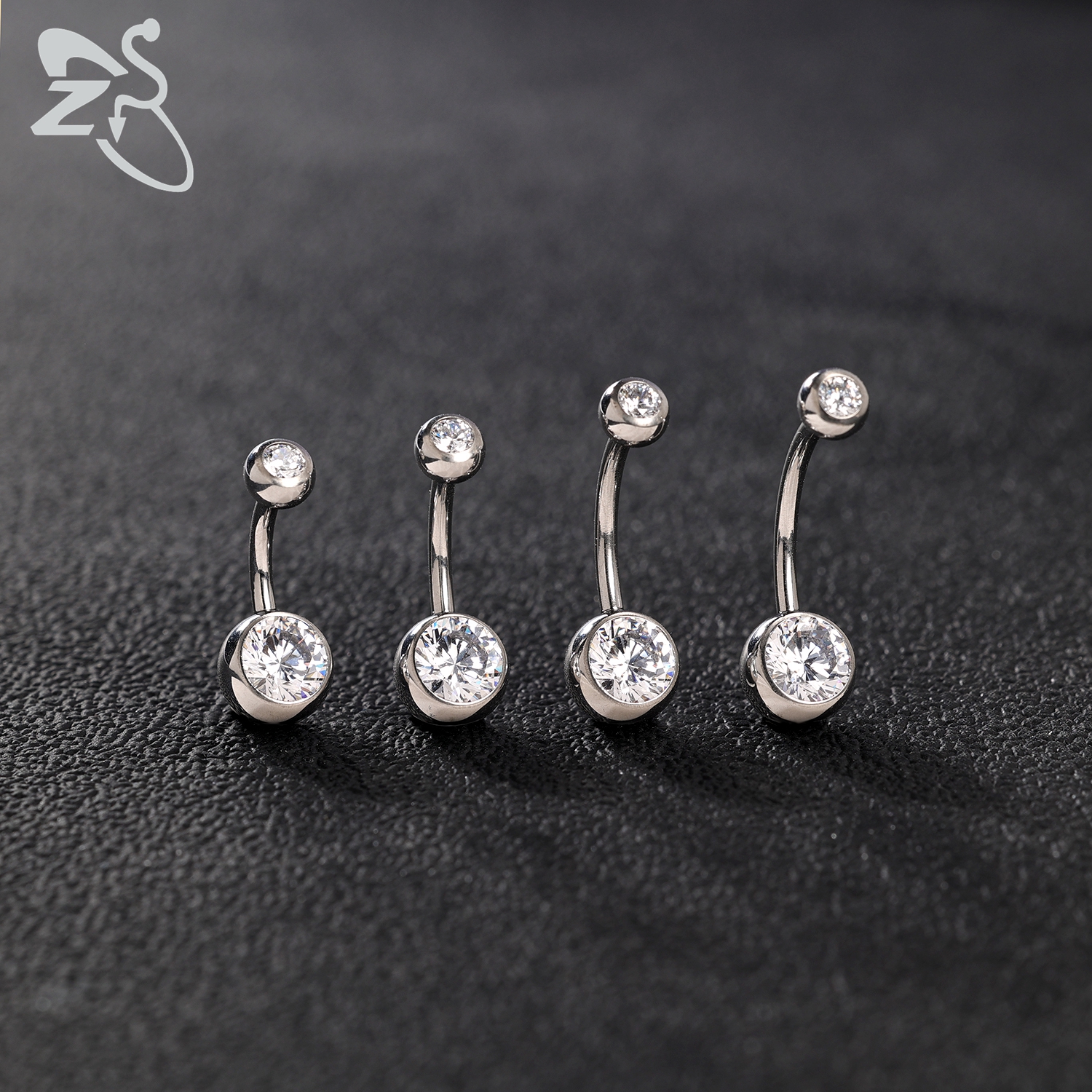 ZS 1PC 14G G23 Titanium Belly  - огляд і ціна Body Jewelry Internally Threaded