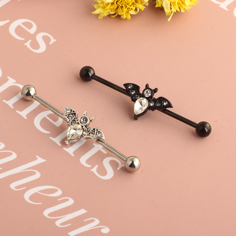 14g Stainless Steel Long Indus - огляд і ціна Industrial Barbell Long