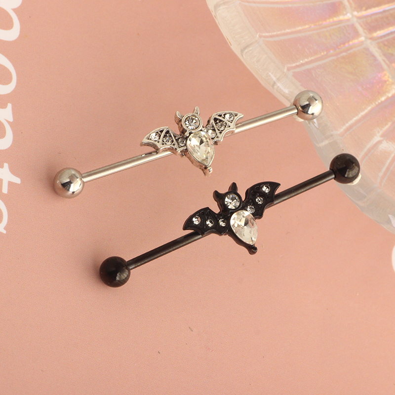 14g Stainless Steel Long Indus - огляд і ціна Industrial Barbell Long