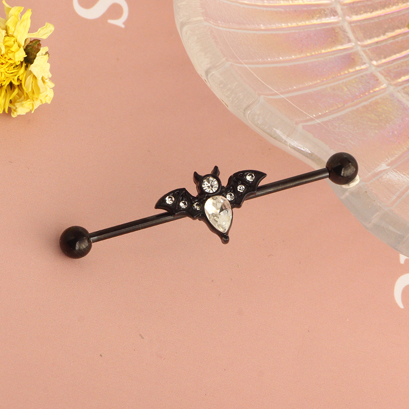 14g Stainless Steel Long Indus - огляд і ціна Industrial Barbell Long