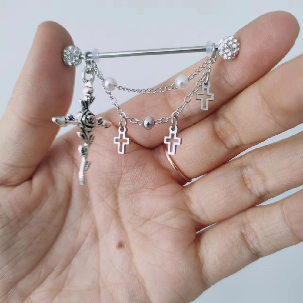 1PC Industrial Scaffold Barbel - огляд і ціна Body Jewelry Industrial