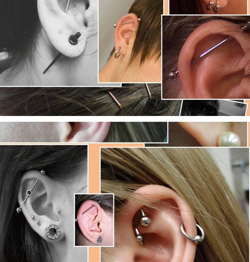 2 Pieces 0.8mm Stainless Steel - огляд і ціна Body Jewelry Industrial