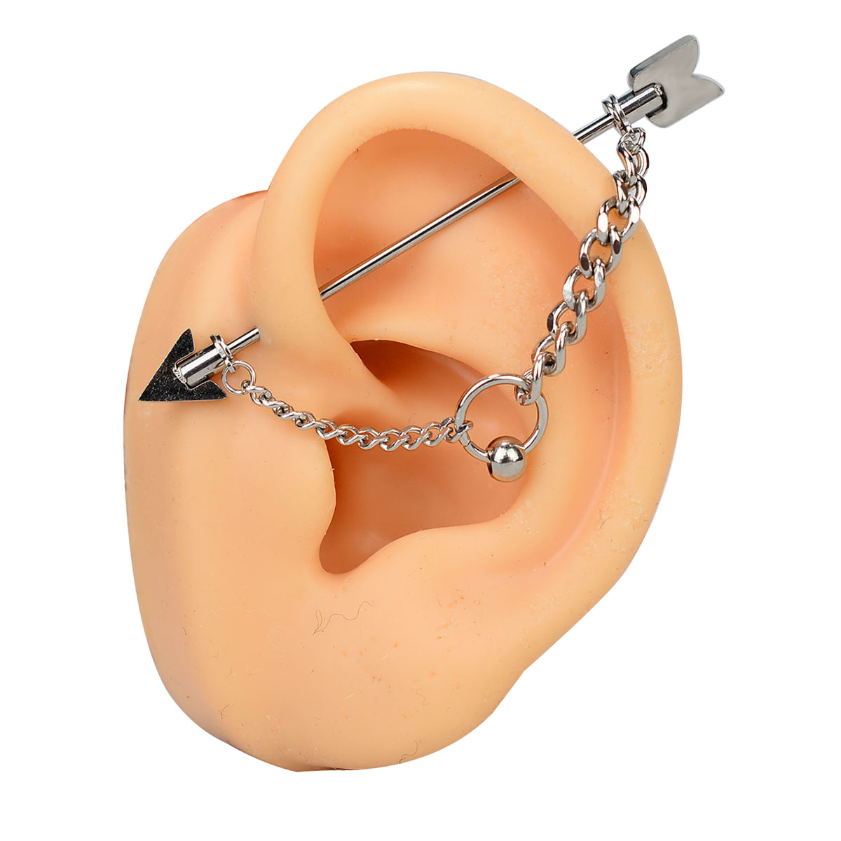 1PC Surgical Steel Sparkly Ind - огляд і ціна Body Jewelry Industrial