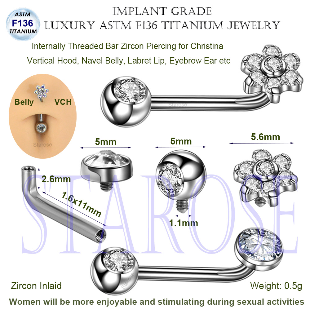 1Pc More Enjoyable Women VCH P - огляд і ціна Body Jewelry Vertical Labret