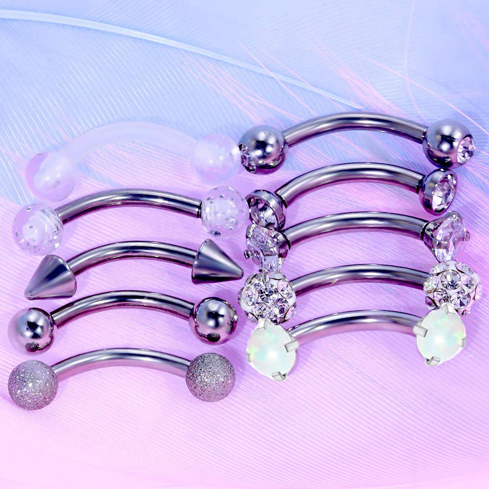 10/11/12pcs 16G Stainless Stee - огляд і ціна Body Jewelry Vertical Labret