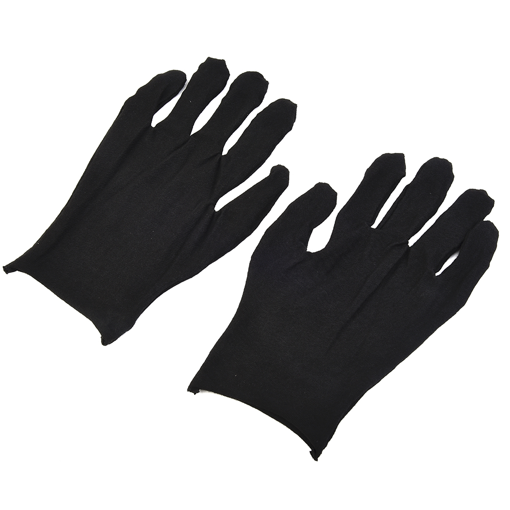 12 Pairs Black Cotton Gloves S - огляд і ціна Body Jewelry Websites