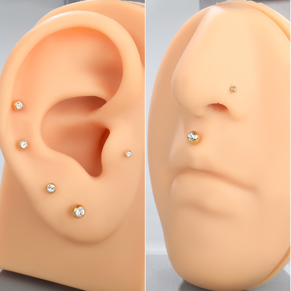G23 Titanium Labret Piercing L - огляд і ціна Body Jewelry Internally Threaded