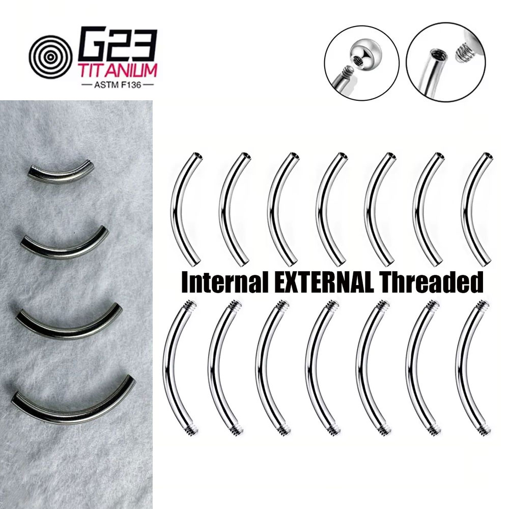Wholesale 5/10/50pcs G23 Titan - огляд і ціна Body Jewelry Internally Threaded