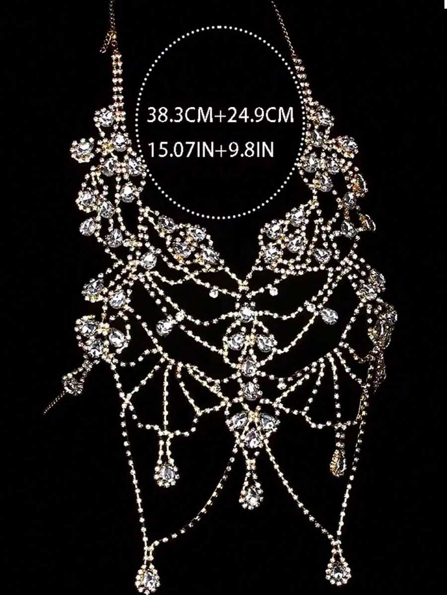 Rhinestone Body Chain Bra Neck - огляд і ціна Body Jewelry