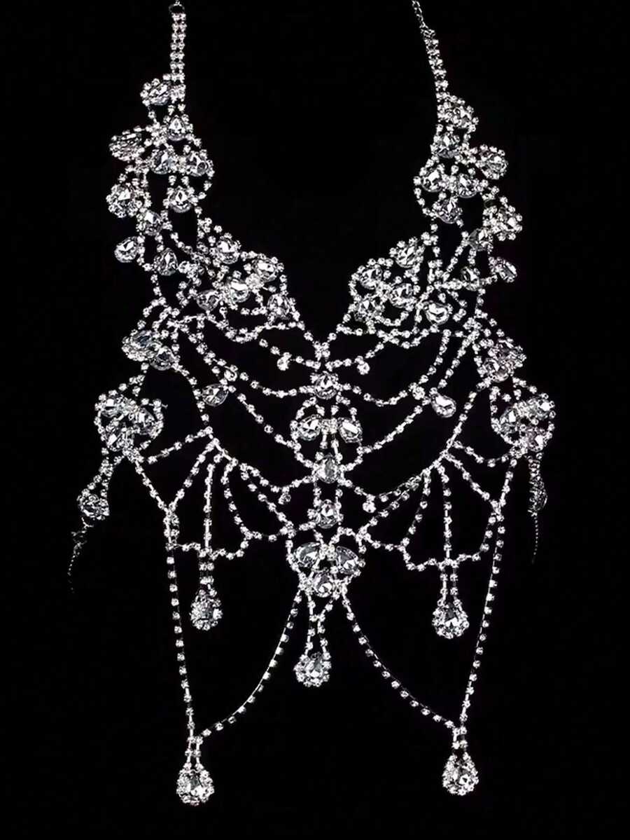 Rhinestone Body Chain Bra Neck - огляд і ціна Body Jewelry