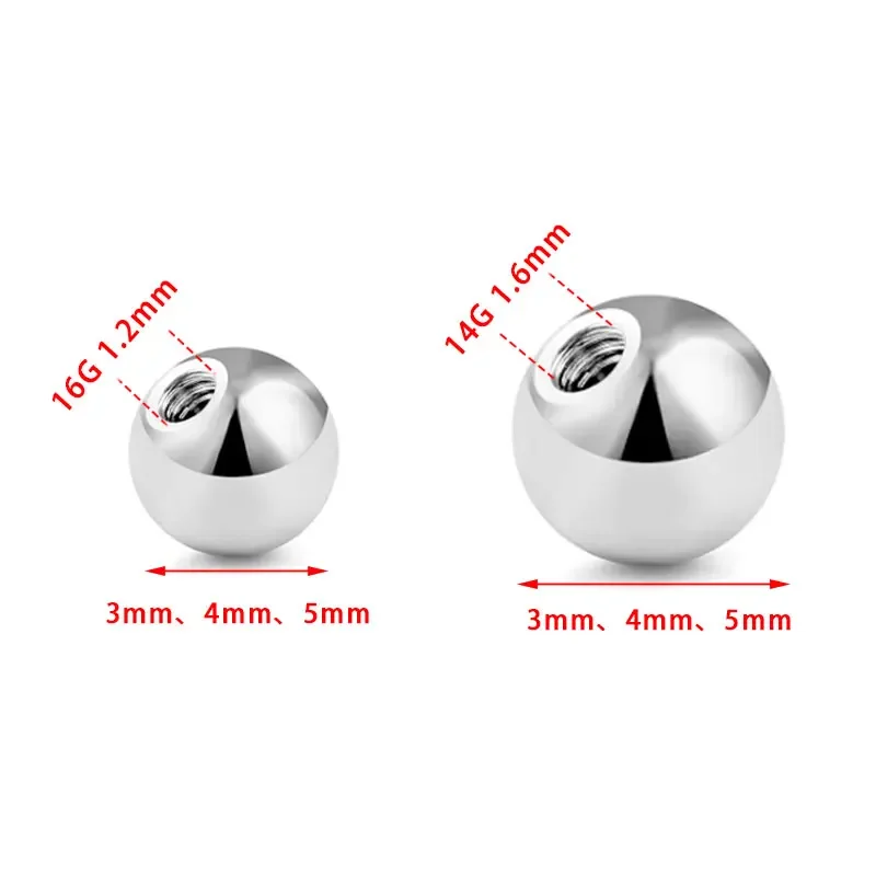 10pcs G23 Titanium Externally  - огляд і ціна Body Jewelry Industrial