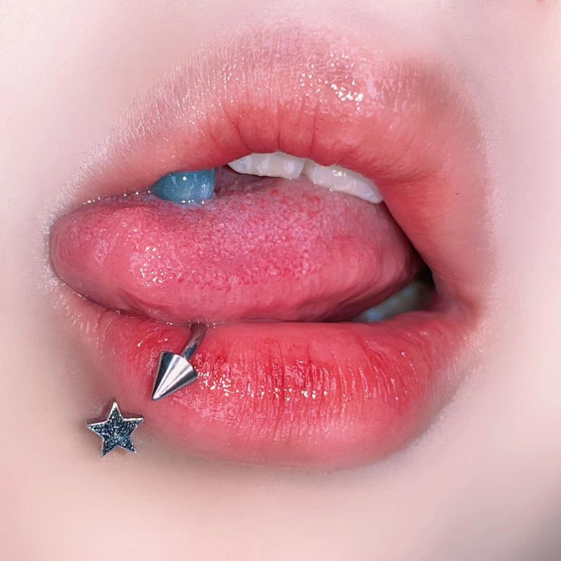 1PC Five-pointed Star Lip Pier - огляд і ціна Body Jewelry Vertical Labret