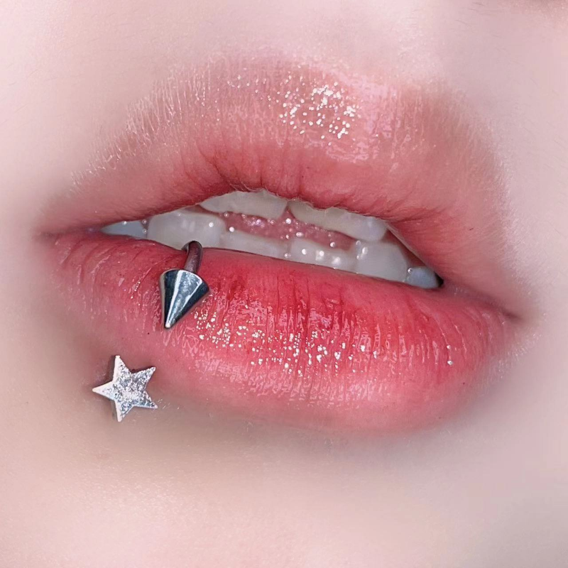 1PC Five-pointed Star Lip Pier - огляд і ціна Body Jewelry Vertical Labret