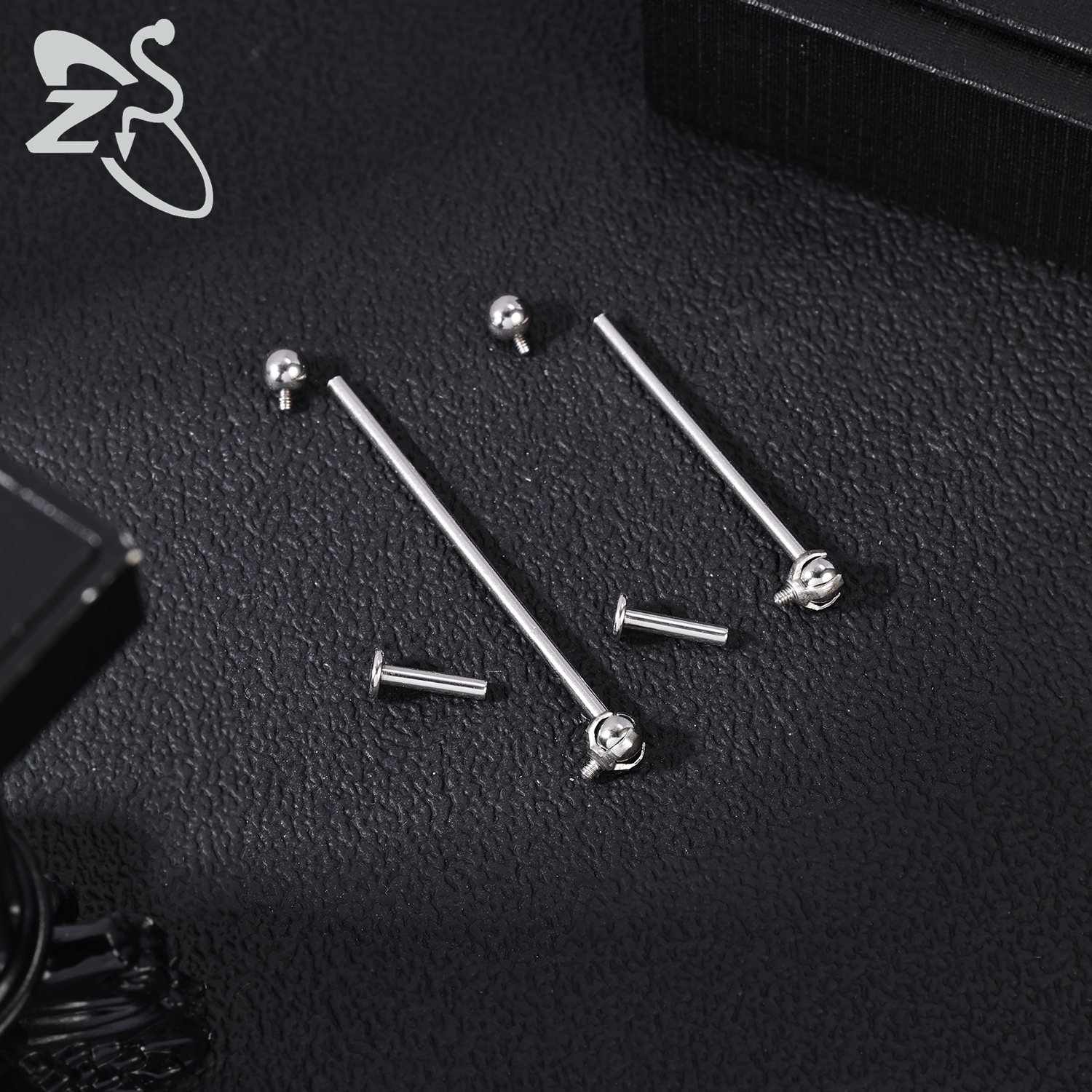 ZS 1 Piece 14/16G Stainless St - огляд і ціна Industrial Barbell Long