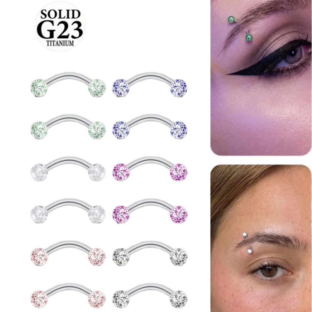 2PCS 16G 8/10mm Titanium Alloy - огляд і ціна Body Jewelry Vertical Labret