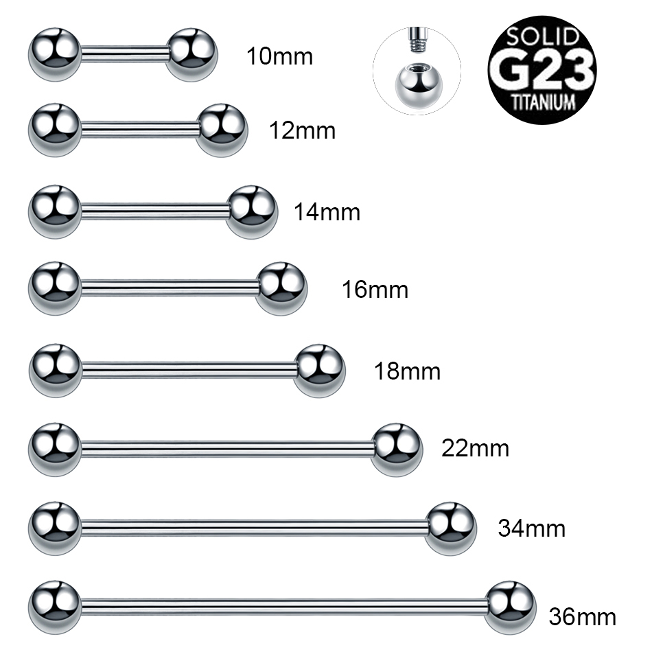 1PC 14G 16G Titanium Industria - огляд і ціна Body Jewelry Industrial
