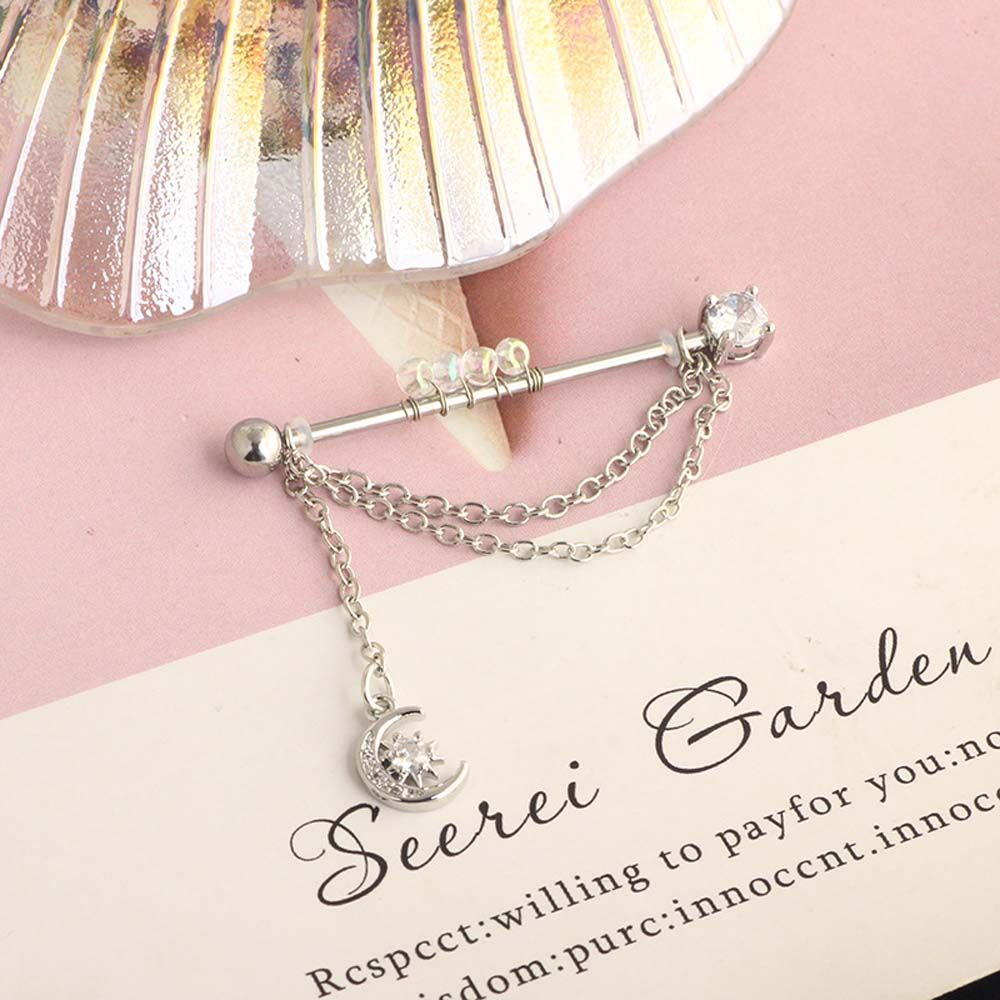 Piercing Jewelry Crystal Barbe - огляд і ціна Industrial Barbell Long