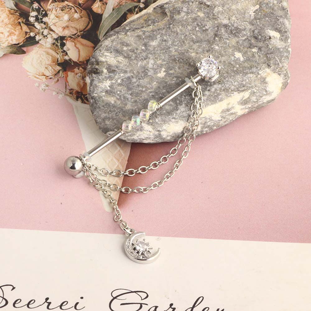 Piercing Jewelry Crystal Barbe - огляд і ціна Industrial Barbell Long