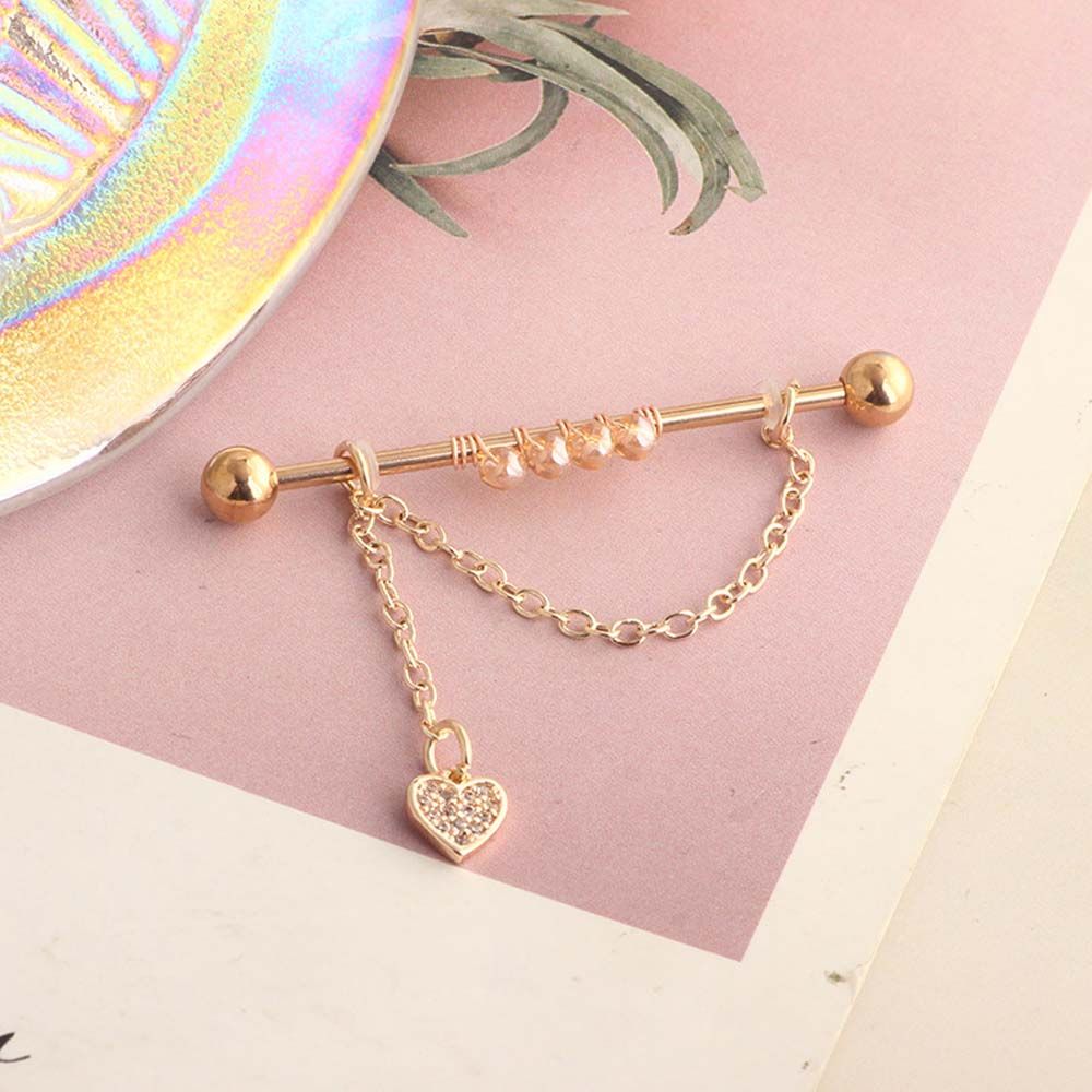 Piercing Jewelry Crystal Barbe - огляд і ціна Industrial Barbell Long