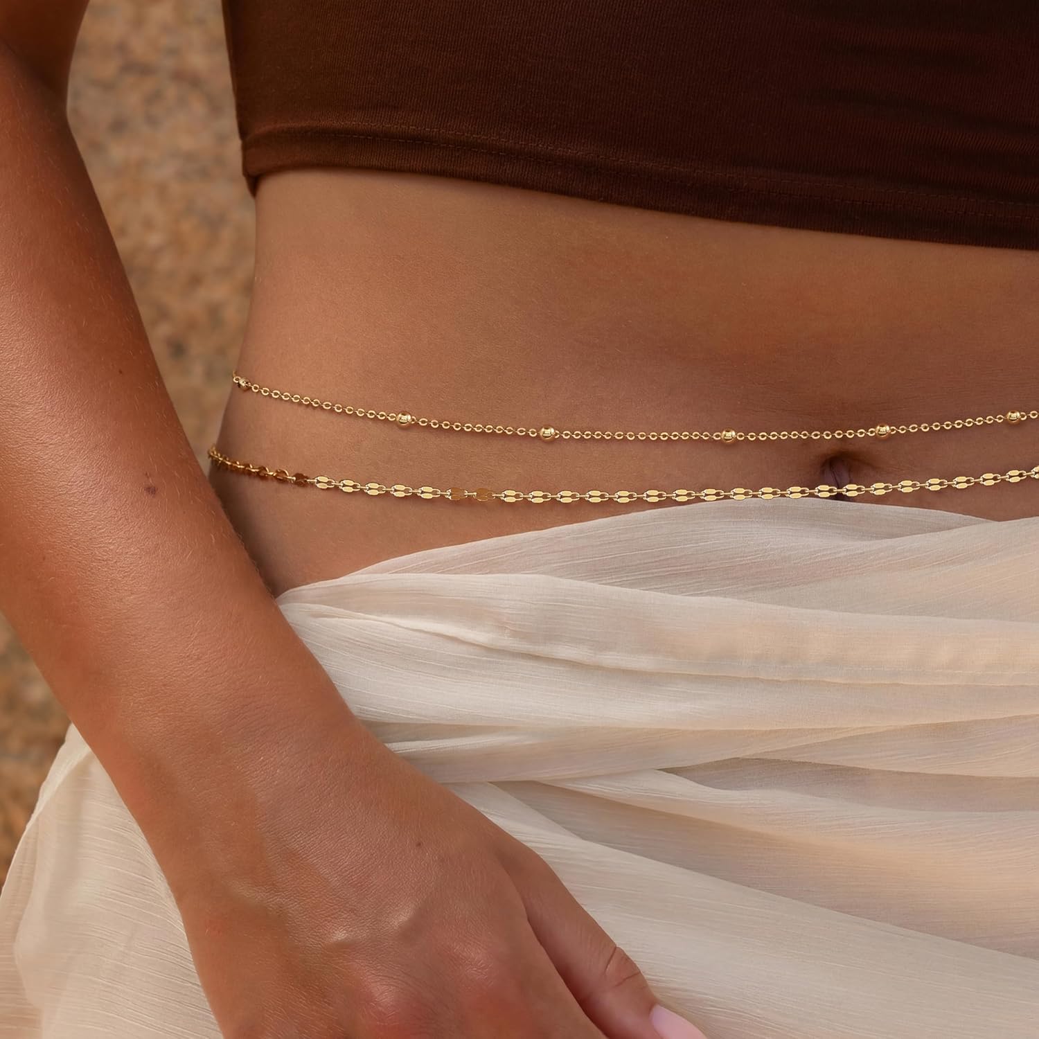 14K Gold Plated Waist Chain Wo - огляд і ціна Body Jewelry